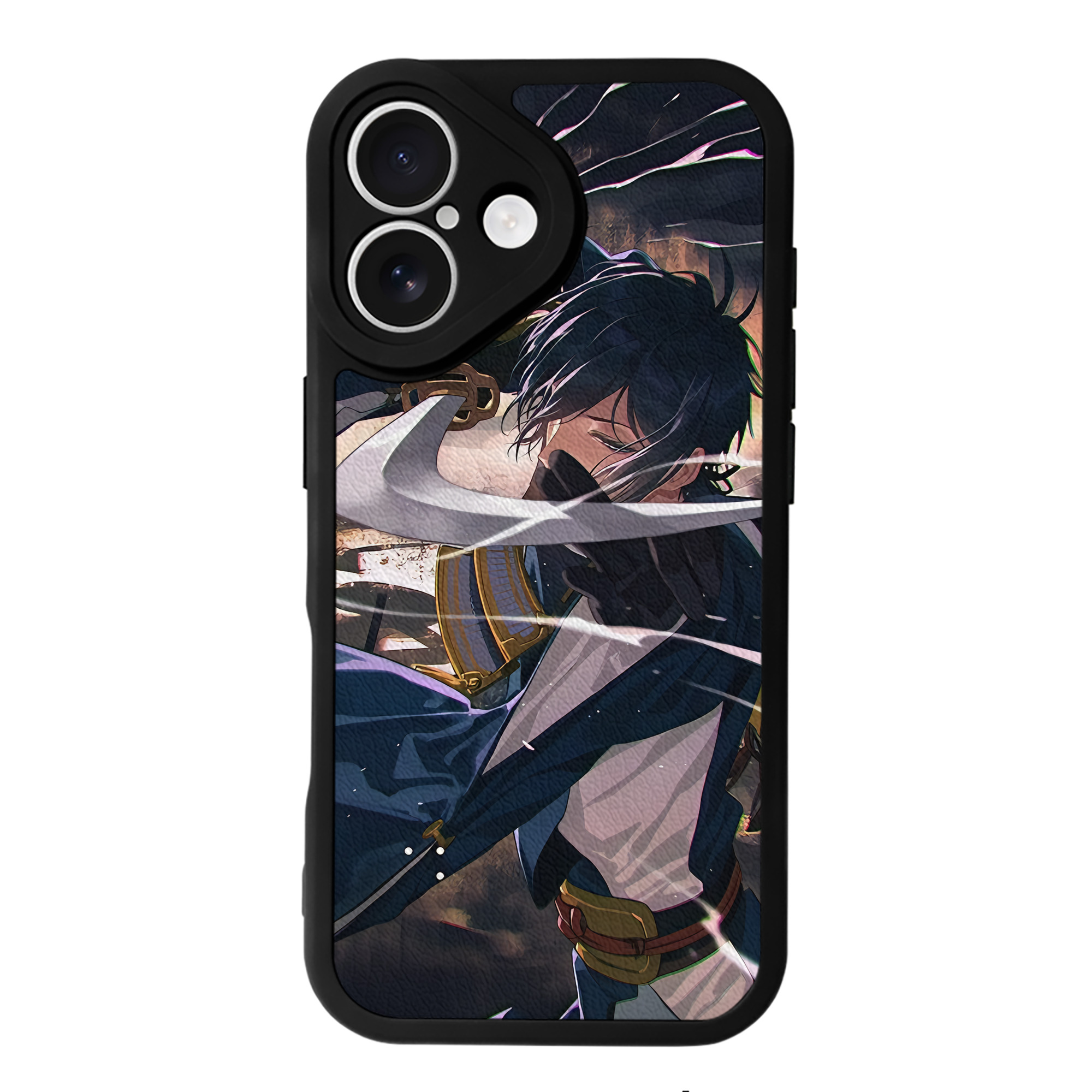 （画像用） 刀剣乱舞 Touken Ranbu 【iPhone 16シリーズ対応】シリコンスマホケース（レザー調） 材質：シリコン